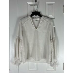Jacqueline de Yong Cream Blouse Size 34 US Small